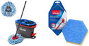 Vileda EasyWring RinseClean Spin Mop & Bucket System with 1 Extra Refill