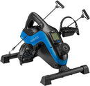 Under Desk Bike Pedal Exerciser - FlexCycle Exercise Bike Stationary Magnetic Cycle with LCD Monitor & Resistance Bands for Arm & Leg Recovery & Therapy