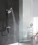High Pressure Shower Head, Chrome Finished Handheld 5 Settings Showerhead with Hose, Hand Held and Rainfall Shower Set- Including Bracket Teflon Washer