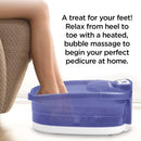 Conair Heat Sense Premium Foot Spa/Pedicure Spa with Massaging Foot Rollers, Bubbles and Heat