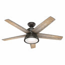 Hunter 52 in. (132.08 cm) Bronze Abernathy Integrated Ceiling Fan with Remote