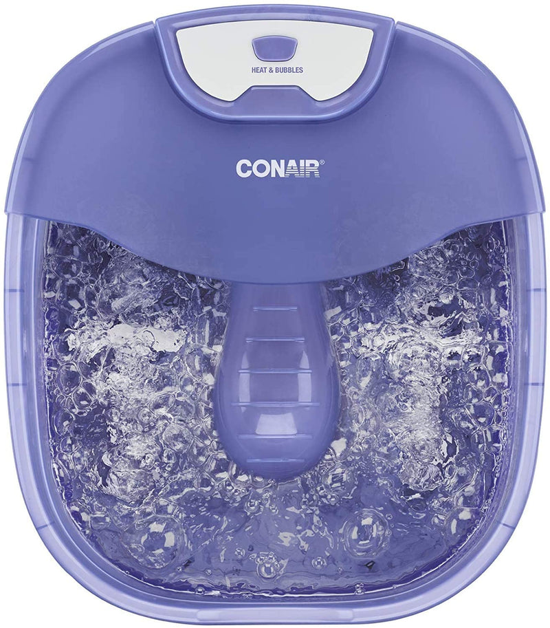 Conair Heat Sense Premium Foot Spa/Pedicure Spa with Massaging Foot Rollers, Bubbles and Heat