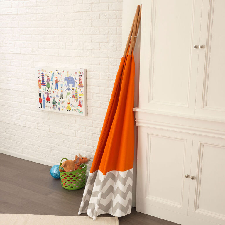 KidKraft Deluxe Play Teepee - Orange