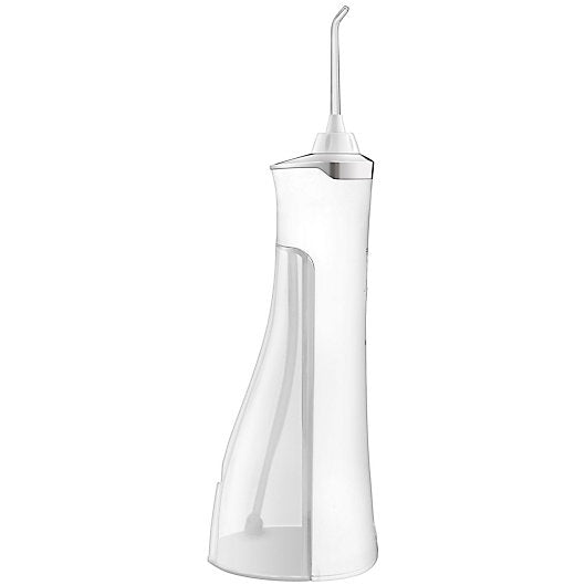 Conair Rechargeable Water Flosser with Charging Base in White/Chrome