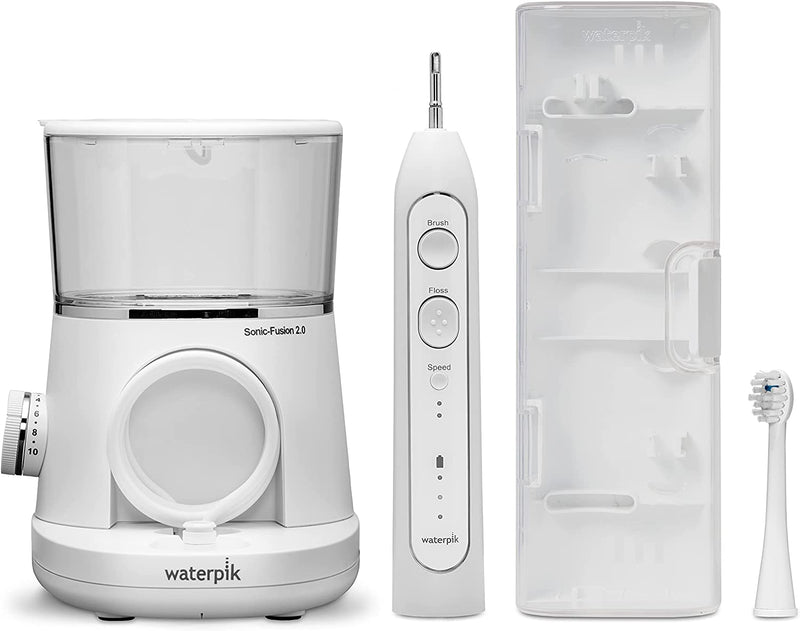 Waterpik Sonic-Fusion 2.0 Flossing Electric Toothbrush, White SF-03C010-1