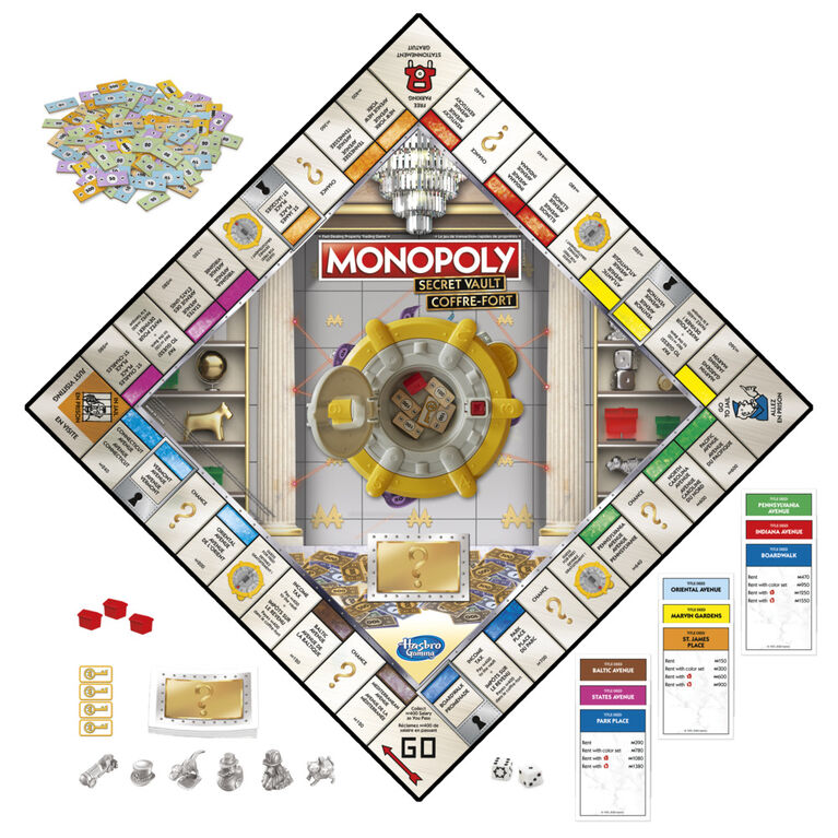 Hasbro Monopoly Secret Vault Board Game