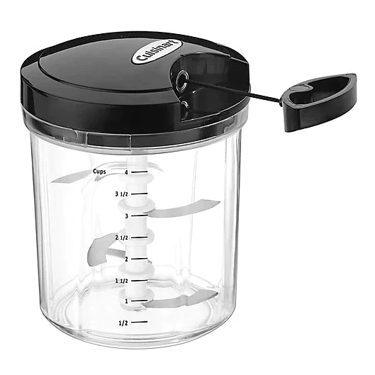 Cuisinart 5-Piece Manual Plastic Food Processor in Black