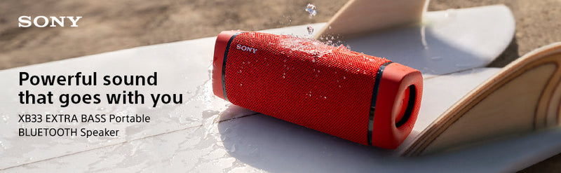 Sony EXTRA BASS SRS-XB33 Bluetooth Portable Wireless Speaker IP67 Red