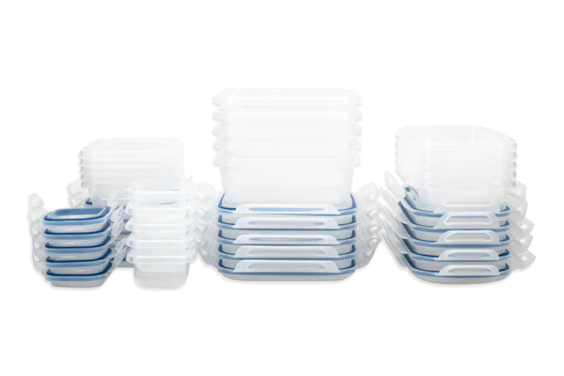 SnapLock Plastic Food Storage Container Set with Airtight Seal, 40-pc