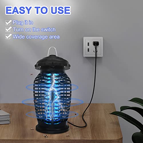 Bug Zapper, 4200V Electric Mosquito Killer for Outdoor/Indoor Mosquito Zapper Lamp, Electronic Insect Fly Zapper Mosquito Trap for Home Backyard Patio Garden