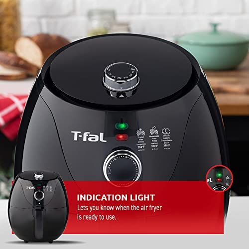 T-Fal Air Fryer Essential, 3.2 Litre / 3.4 Quarts, 1500W, Air Fryer, Grill, Roast, Bake, Perfect Size, Oil-less, Non-stick