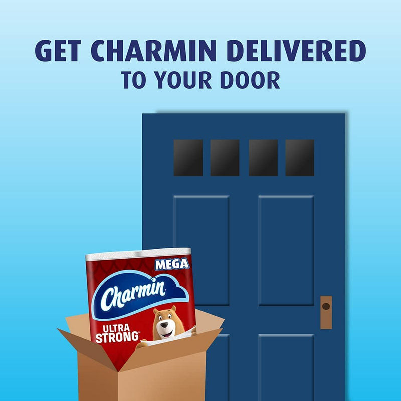 Charmin Ultra Strong Toilet Paper, 24 Mega Roll Bath Tissue, 3 Packs of 8 Mega Rolls, 264 Sheets Per Roll