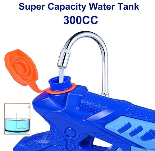 Hitop 2 Pack Water Gun, Super Water Soaker Blaster 300CC Water Toys for Kids Outside Inflatable Swimming Pool Toys