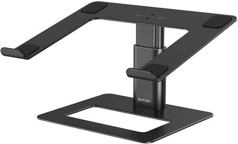 BoYata Laptop Stand, Ergonomic Aluminum Height Adjustable Computer Stand Laptop Holder for Desk, Compatible with MacBook Pro/Air, Dell, Lenovo, HP, Samsung, More Laptops 11-17"