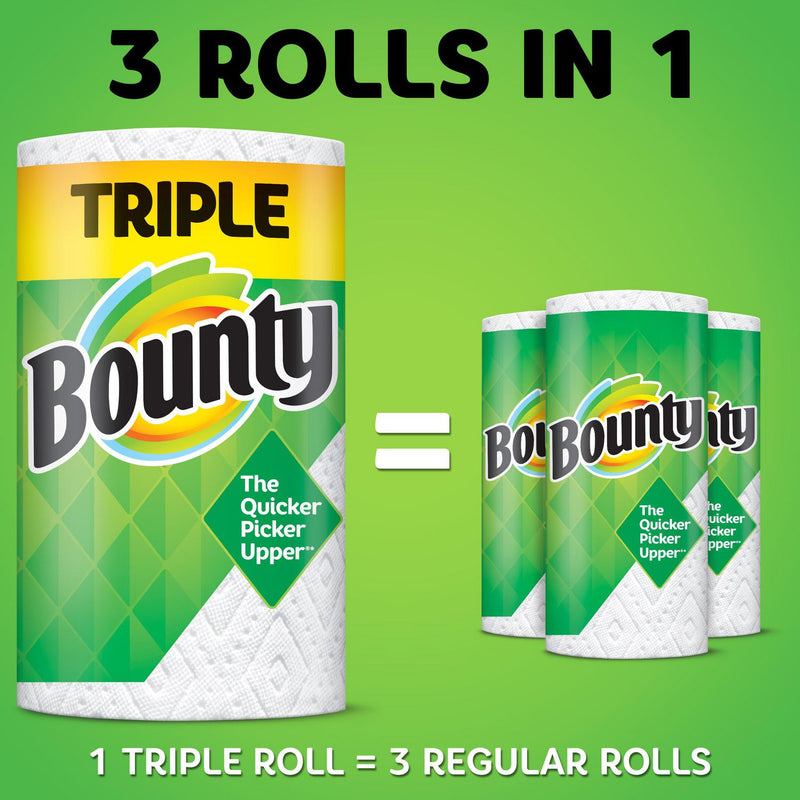 Bounty Select-A-Size Paper Towels, White, 8 Triple Rolls = 24 Regular Rolls