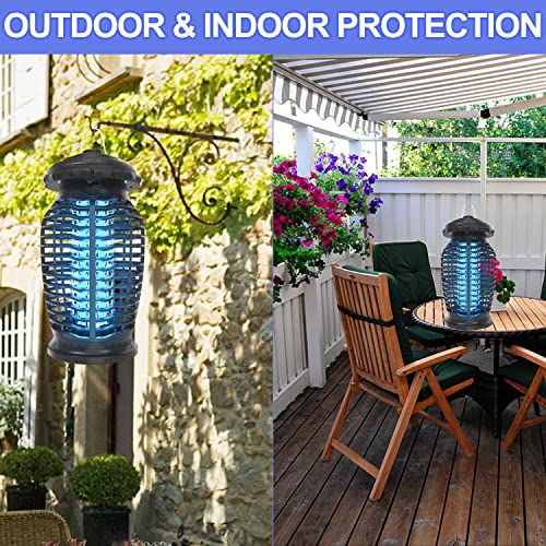 Bug Zapper, 4200V Electric Mosquito Killer for Outdoor/Indoor Mosquito Zapper Lamp, Electronic Insect Fly Zapper Mosquito Trap for Home Backyard Patio Garden