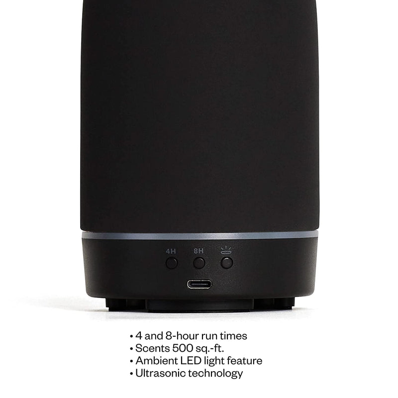 Vitruvi Stone Diffuser, Ceramic Ultrasonic Essential Oil Diffuser for Aromatherapy (Black)