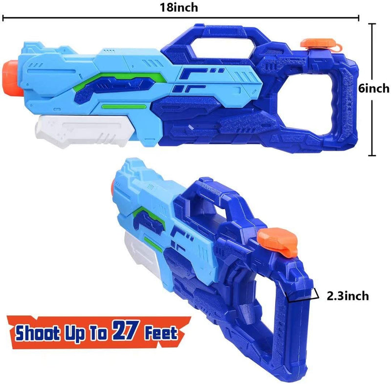 Hitop 2 Pack Water Gun, Super Water Soaker Blaster 300CC Water Toys for Kids Outside Inflatable Swimming Pool Toys