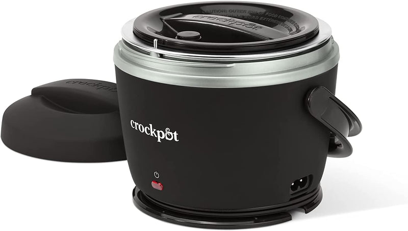 Crockpot 20-oz Lunch Crock Food Warmer Heated Lunch Box Black