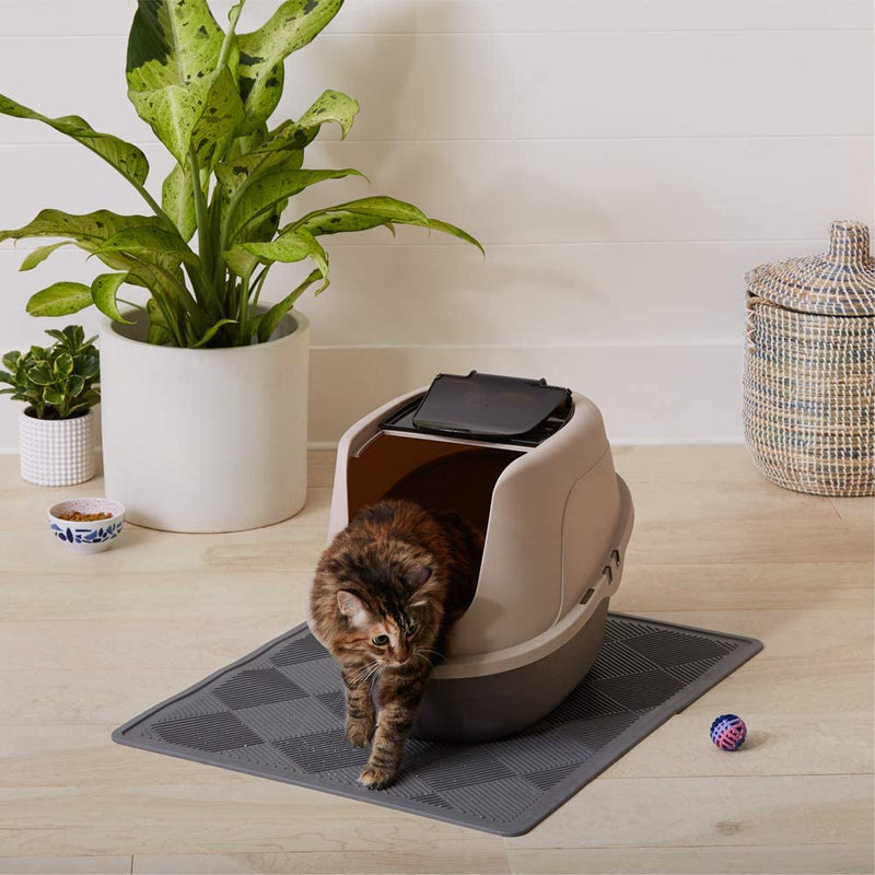 No-Mess Hooded Cat Litter Box, 21 x 16 x 15 Inches, Standard