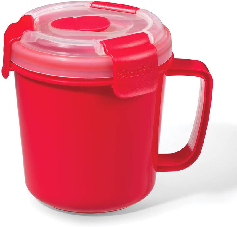 Starfrit Easy Lunch Soup Mug, Red