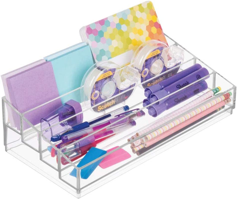 iDesign Clarity Plastic Tiered Organizer for Storage of Cosmetics