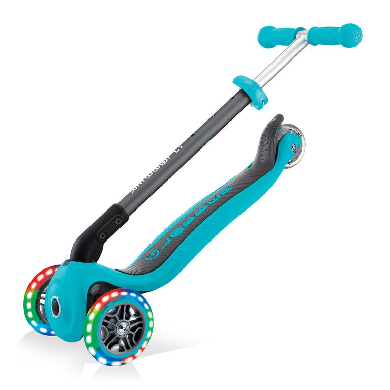 Globber Primo Foldable With Lights Teal