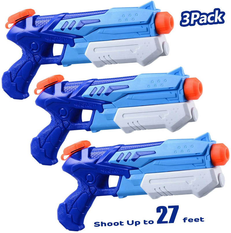 Hitop 2 Pack Water Gun, Super Water Soaker Blaster 300CC Water Toys for Kids Outside Inflatable Swimming Pool Toys