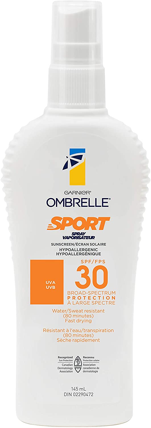 Garnier Ombrelle Sunscreen Sport Pump Spray SPF 30, 145ML