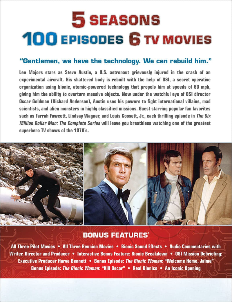 The Six Million Dollar Man: The Complete Series [DVD]-English only