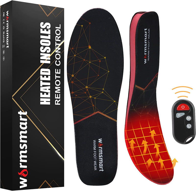 warmsmart Electric Insoles For Men & Women, Winter Electric Foot Warmers with 3.7V 3000mAh Battery | USB Charge