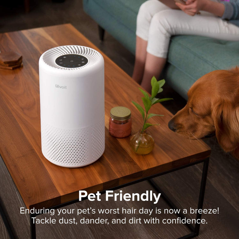 Levoit Air Purifiers for Bedroom with H13 HEPA Air Filter, Air Purifiers for Home with Timer, Quiet Sleep Mode
