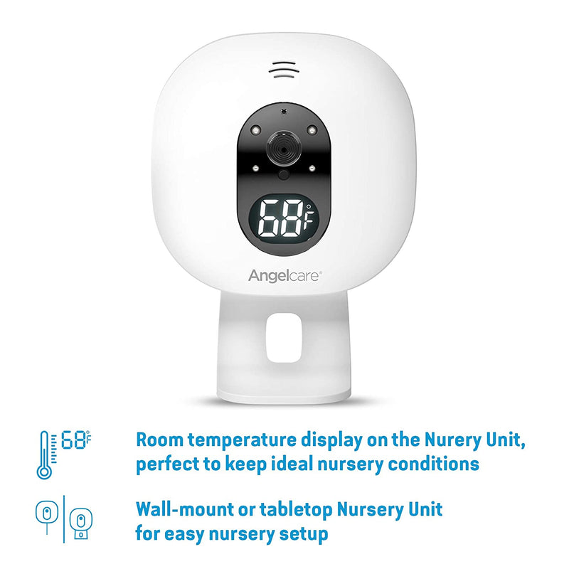 Angelcare 3-in-1 AC337 Baby Monitor, with Movements Tracking, 4.3 Inch Video, Sound & Temperature Display on Camera