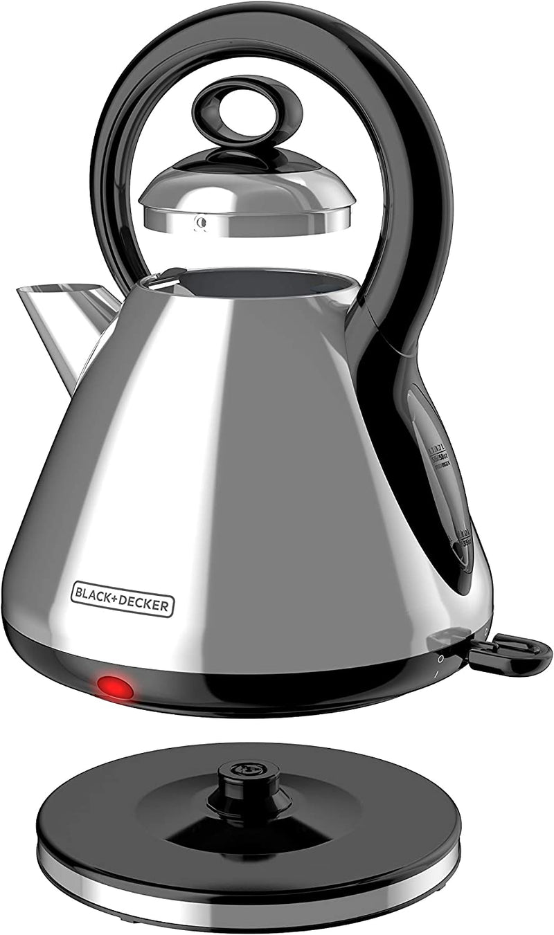 BLACK+DECKER Stainless Steel Electric Cordless Kettle, 1.7L