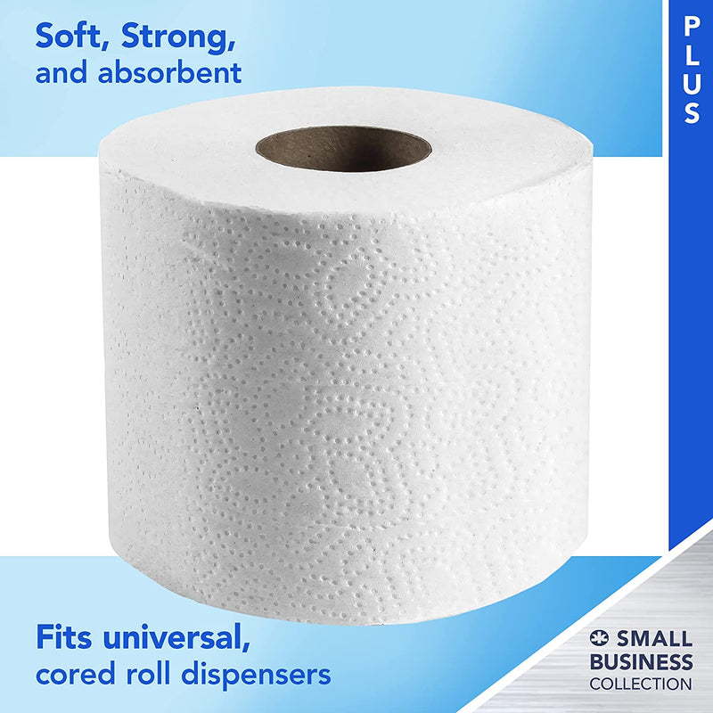 Kimberly-Clark Scott 13607 2-Ply Standard Roll Bathroom Tissue, White (20 Rolls of 550)