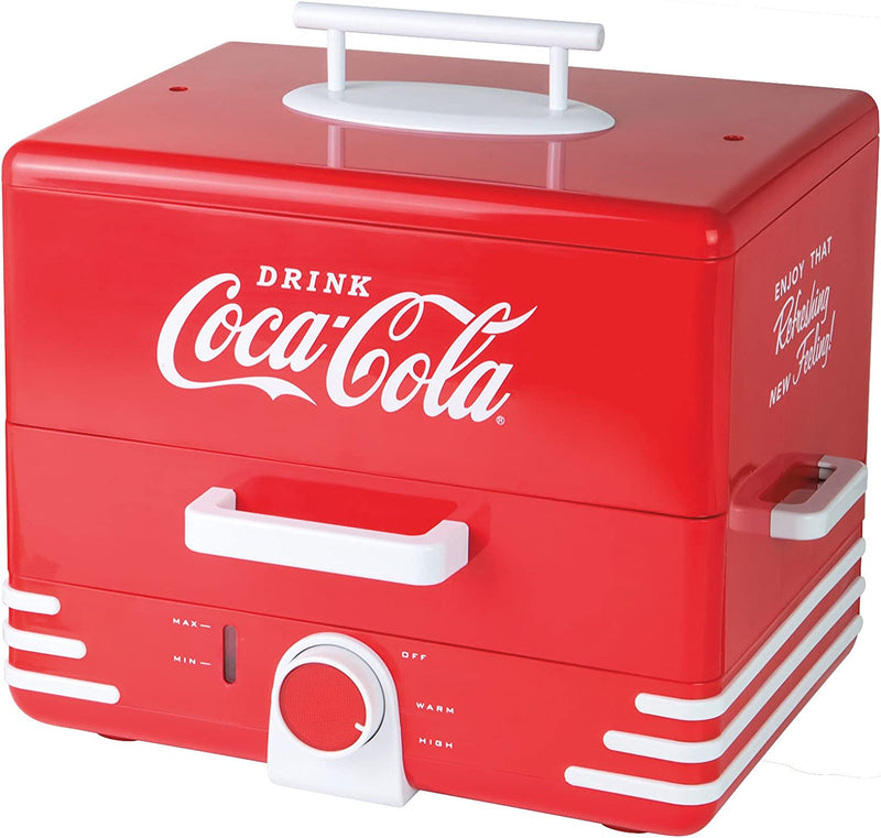 Nostalgia Extra Large Diner-Style Coca-Cola Hot Dog Steamer and Bun