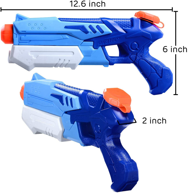 Hitop 2 Pack Water Gun, Super Water Soaker Blaster 300CC Water Toys for Kids Outside Inflatable Swimming Pool Toys