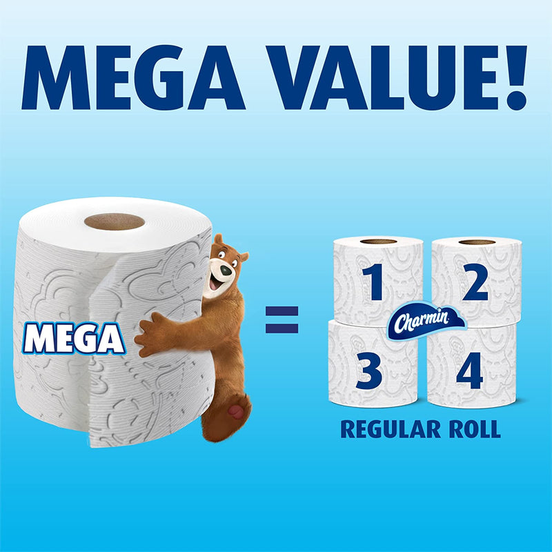 Charmin Ultra Soft Toilet Paper 18 Mega Rolls, 244 Sheets Per Roll