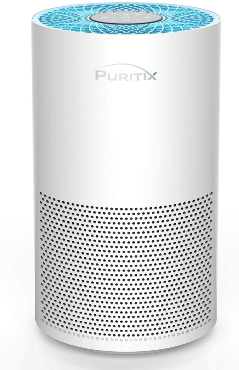 PURITIX Air Purifier with True HEPA, 23 dB Quiet for Office, Home, with Timer