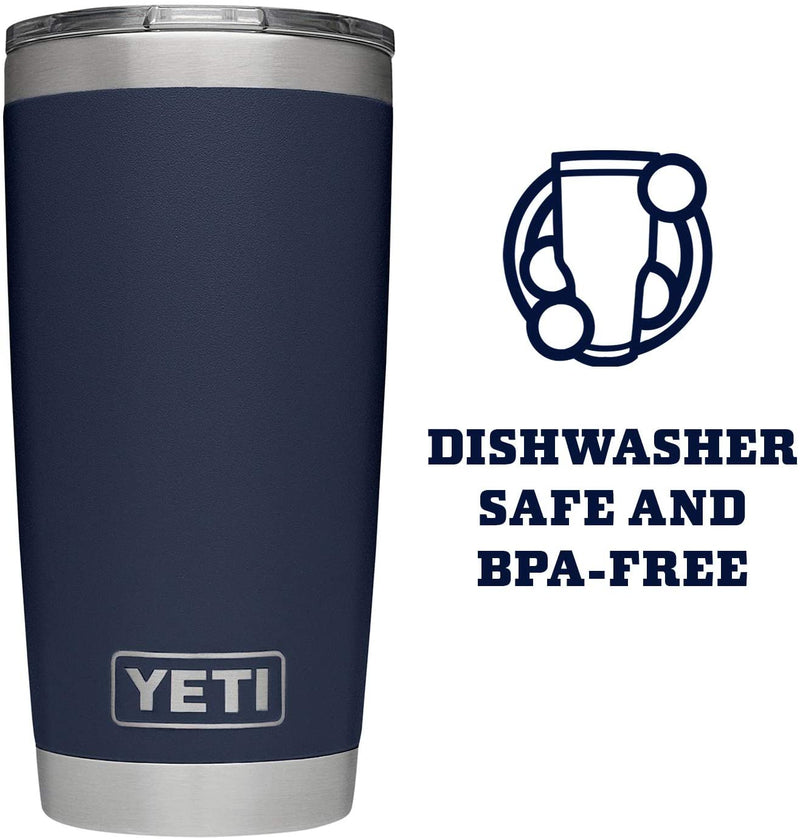 YETI Rambler 20 oz Stainless Steel Vacuum Insulated Tumbler w/MagSlider Lid