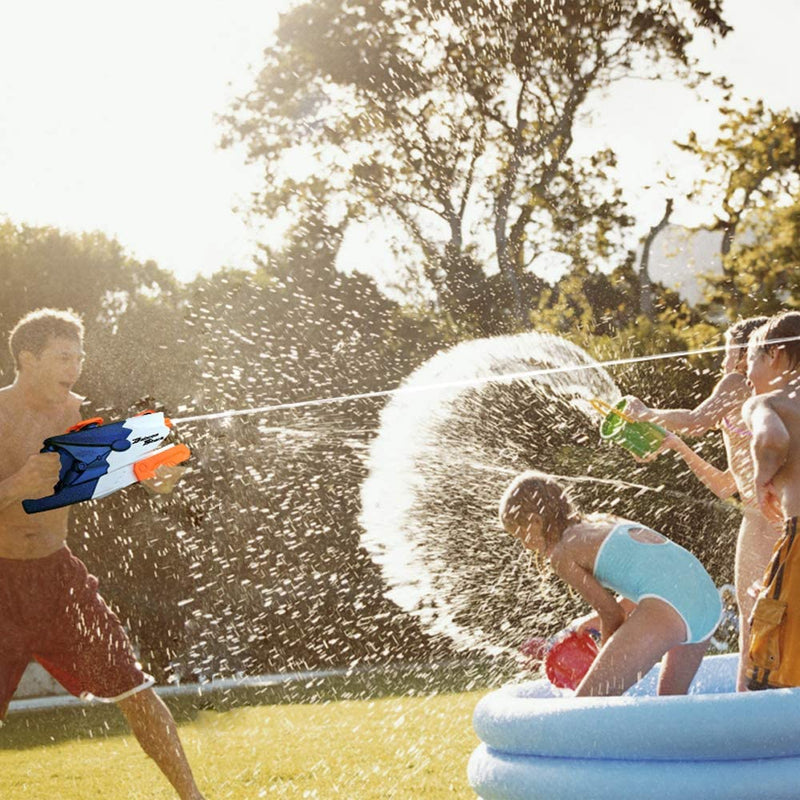 WTOR 2 Pack - 3 Pack Water Gun Toys 1200CC Squirt Gun Target Practice Huge Water Blaster/Large Capacity Squirt Gun for Beach/Longer Shooting Range Vacation Pool Party/Game Fun Far Range in Summer Water Squirt Gun Fights Play for Childrens Kids/Adults