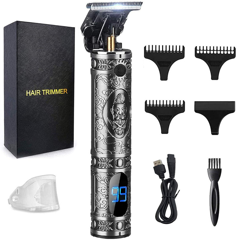 Professional Mens Hair Clippers Zero Gapped Cordless Hair Trimmer