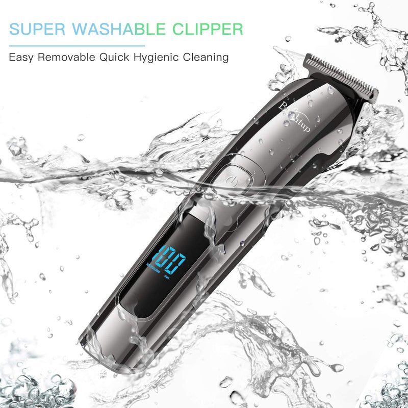 Brightup Beard Trimmer, Cordless Hair Clippers Hair Trimmer for Men, Waterproof