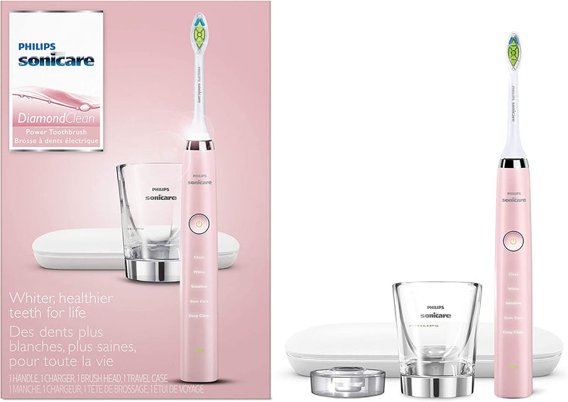 Philips Sonicare DiamondClean Classic Rechargeable Electric Toothbrush, HX9361/69, Pink