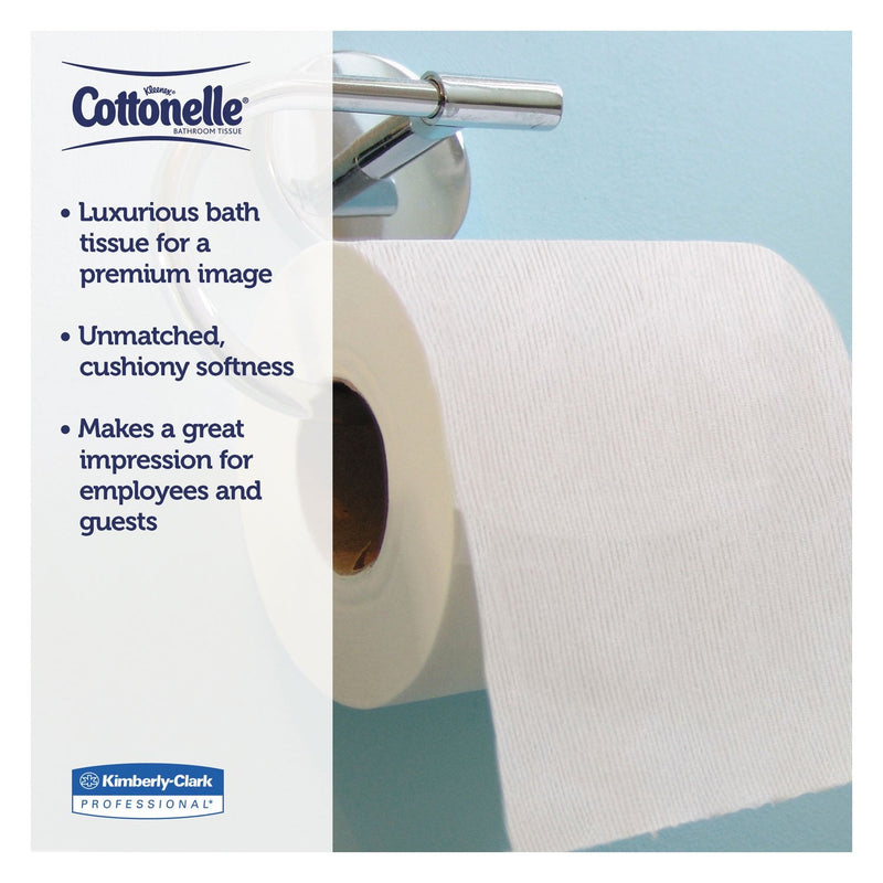 Kleenex Cottonelle Ultrasoft Bulk Toilet Paper (12456), Standard Toilet Paper Rolls, 48 Rolls/Case (4 Packs of 12)