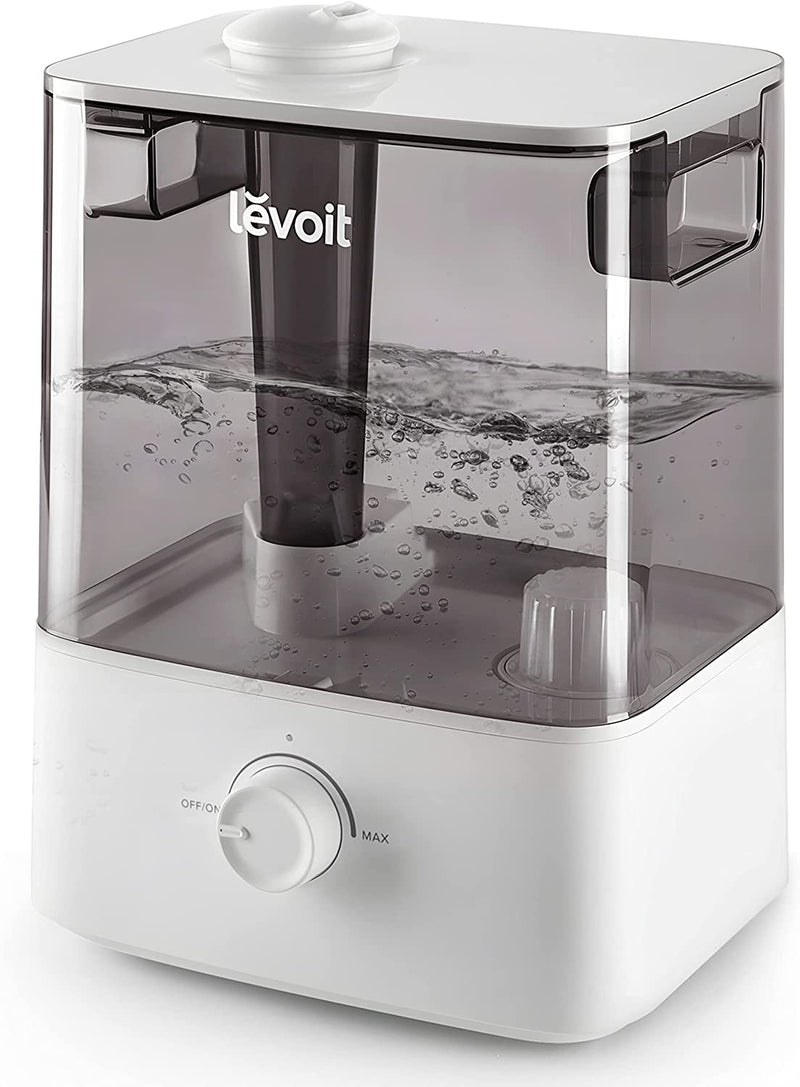 LEVOIT Humidifier for Bedroom Large Room, 6L Top Fill Cool Mist Humidifiers Plants, Baby, Lasts Up to 60h, Easy Use and Clean