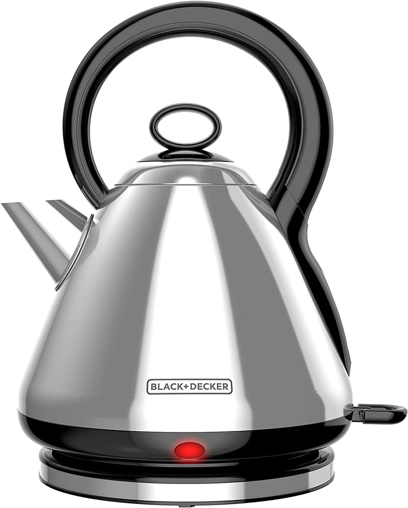 BLACK+DECKER Stainless Steel Electric Cordless Kettle, 1.7L