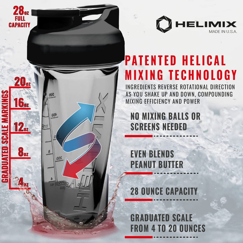 Helimix 2.0 Vortex Blender Shaker Bottle 28oz