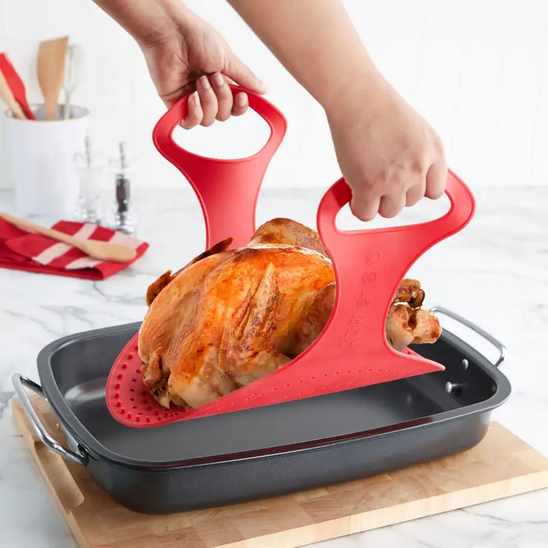Sili Sling Silicone Turkey Lifter (Red)