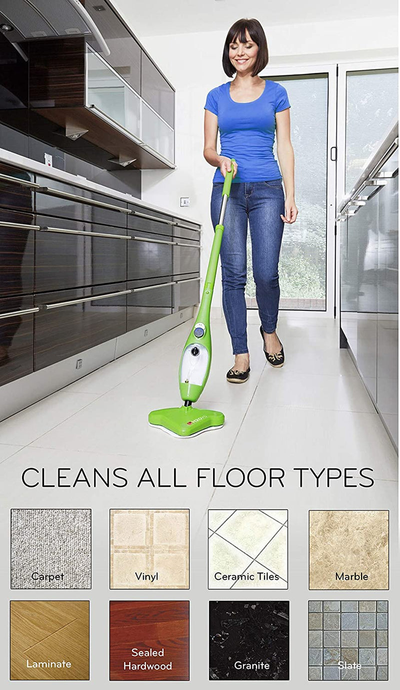 H2O MOP X5 Green Steam Mop